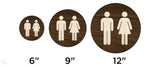 067 Monochrome Male Female Restroom