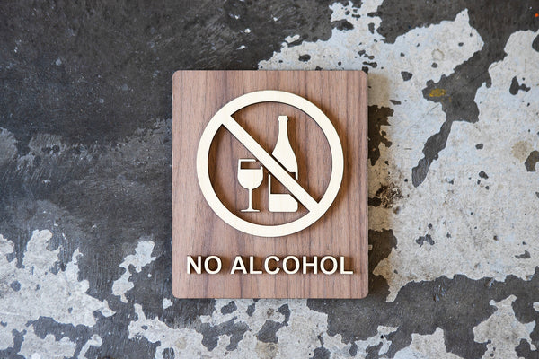 069 No Alcohol Beyond This Point Sign