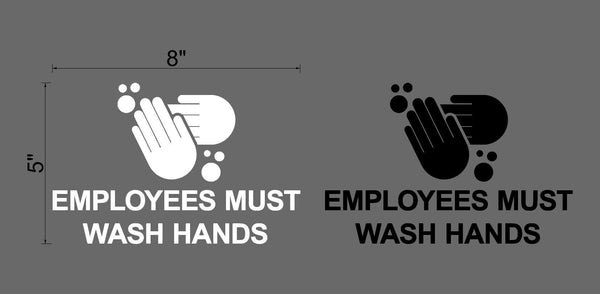 062 Hand Washing Bathroom Mirror Sticker