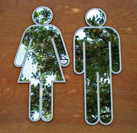 055 Large Mirror Bathroom People - Two 18" Figures