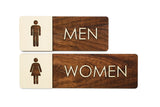026 Men & Women Cut Out Bathroom - 2 Sign Set